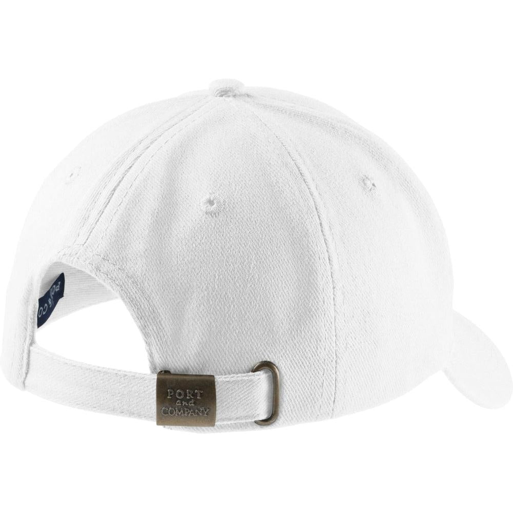 no-logo Port & Company Brushed Twill Cap-Headwear-Port & Company-Thread Logic