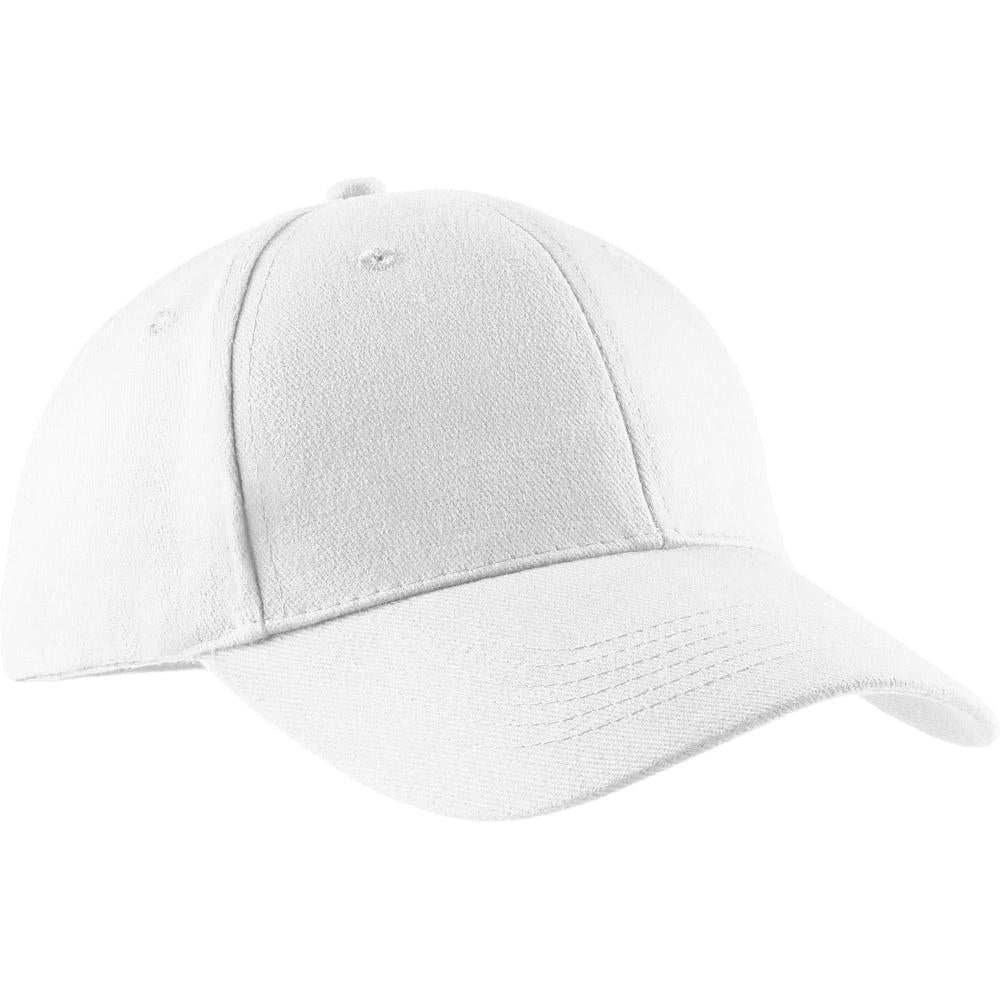no-logo Port & Company Brushed Twill Cap-Headwear-Port & Company-Thread Logic