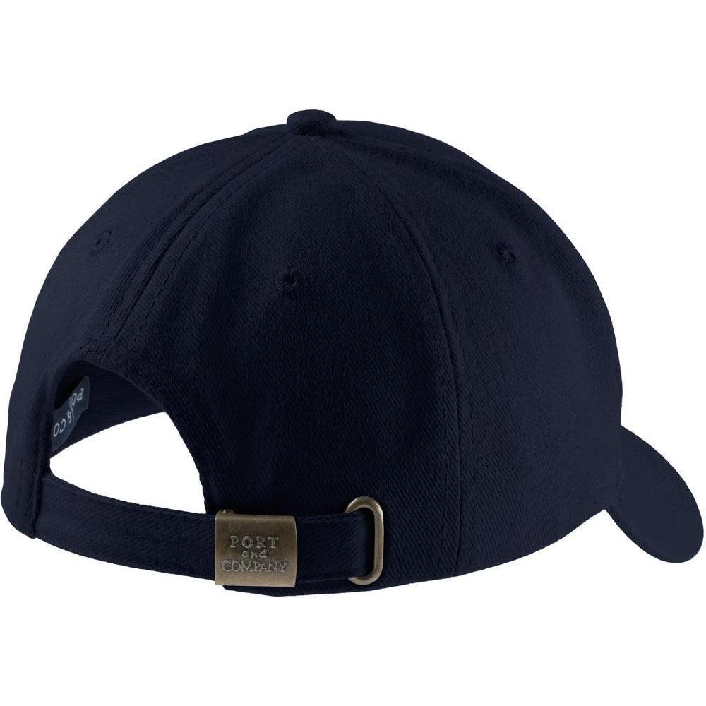 no-logo Port & Company Brushed Twill Cap-Headwear-Port & Company-Thread Logic