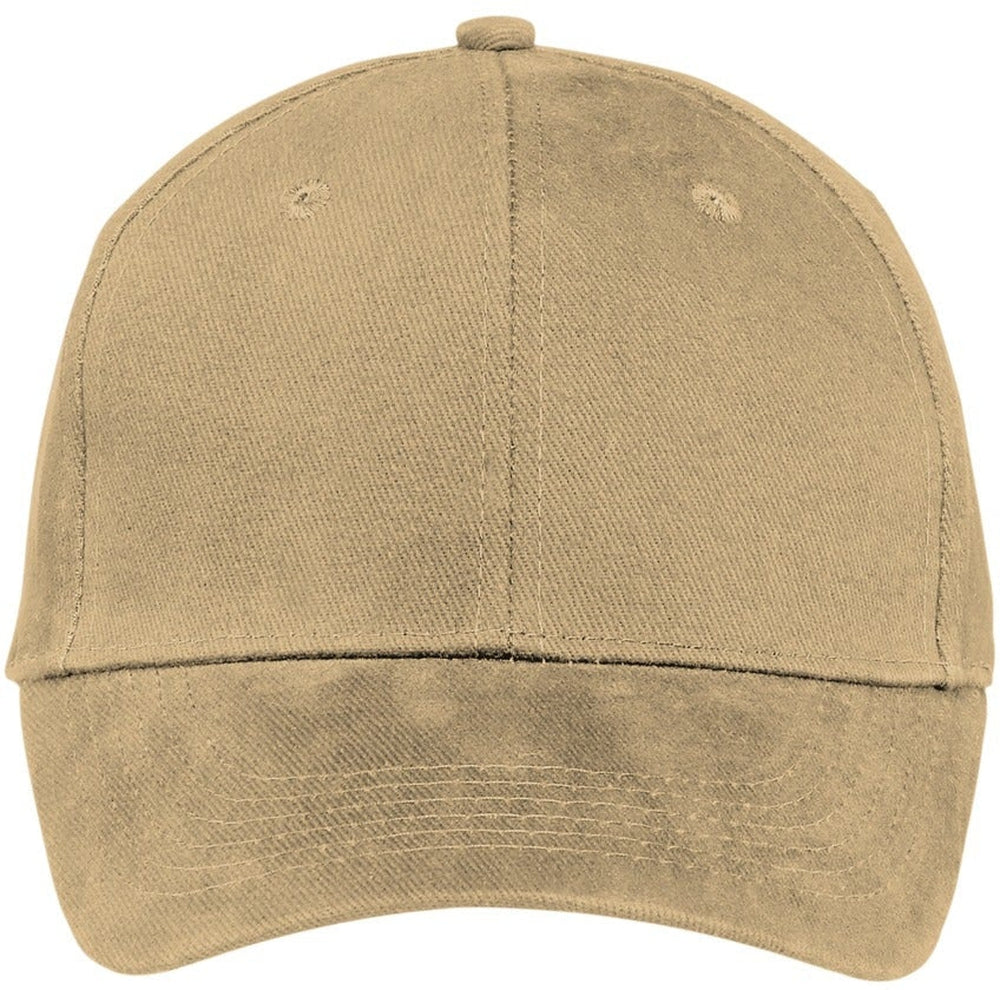 Port & Company Brushed Twill Cap-Regular-Port & Company-Khaki-OSFA-Thread Logic