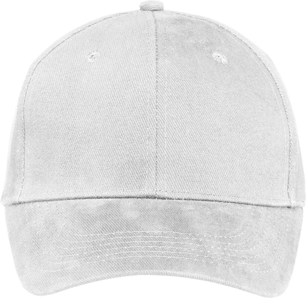 Port & Company Brushed Twill Cap-Regular-Port & Company-White-OSFA-Thread Logic