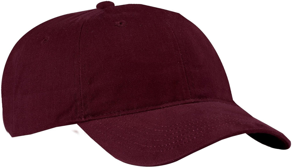no-logo Port & Company Brushed Twill Low Profile Cap-Regular-Port & Company-Thread Logic