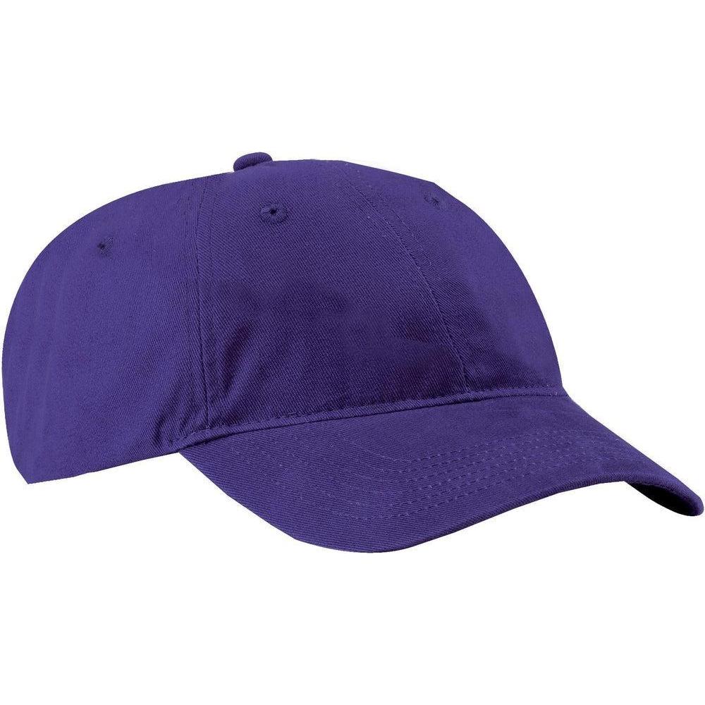 no-logo Port & Company Brushed Twill Low Profile Cap-Headwear-Port & Company-Thread Logic