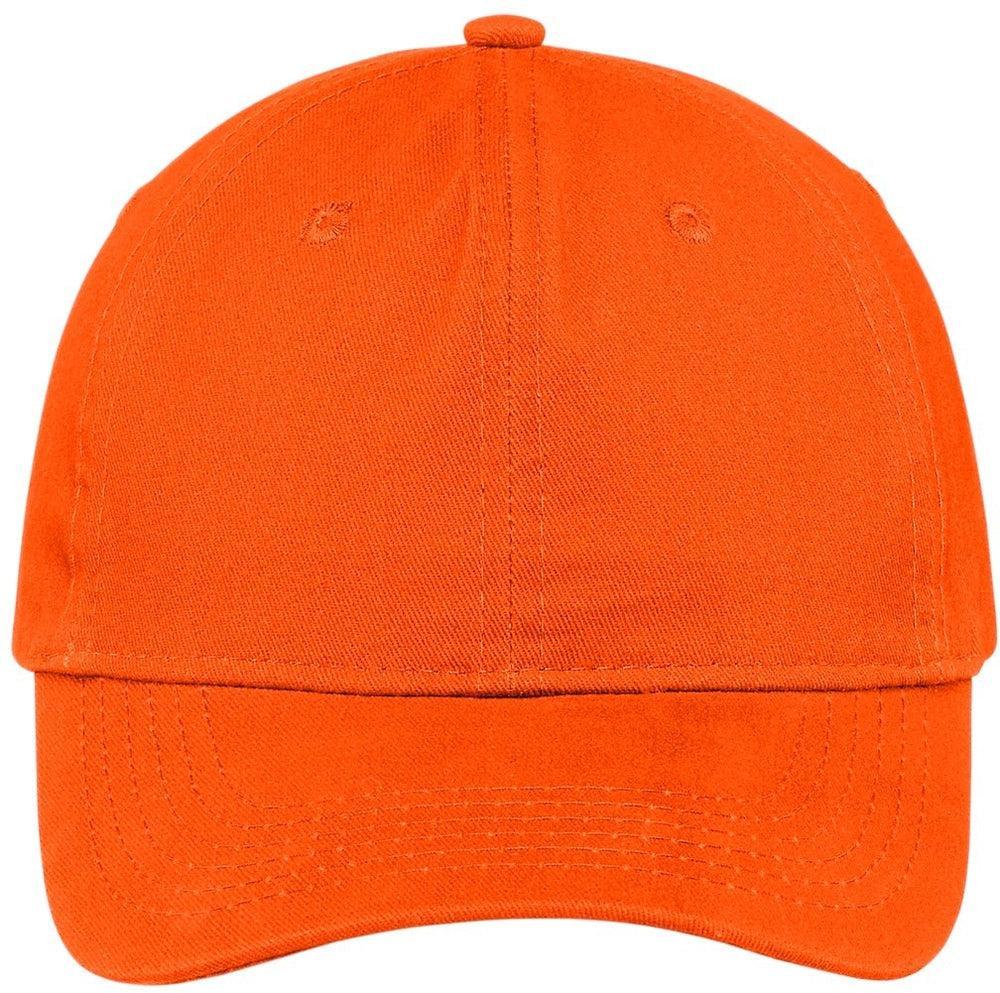 Port & Company Brushed Twill Low Profile Cap-Regular-Port & Company-Orange-OSFA-Thread Logic