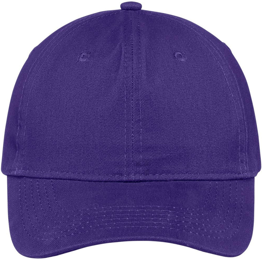 Port & Company Brushed Twill Low Profile Cap-Regular-Port & Company-Purple-OSFA-Thread Logic
