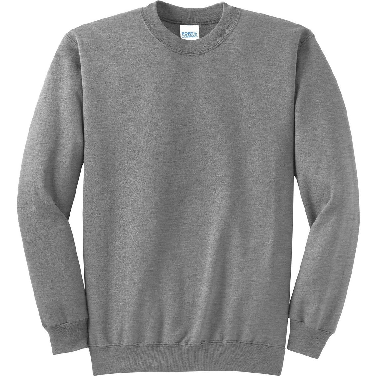 no-logo Port & Company Classic Crewneck Sweatshirt-Crewnecks-Port & Company-Athletic Heather-S-Thread Logic