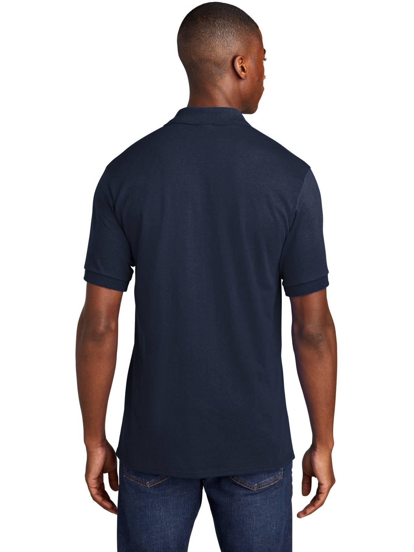 no-logo Port & Company Core Blend Jersey Knit Pocket Polo-Regular-Port & Company-Thread Logic