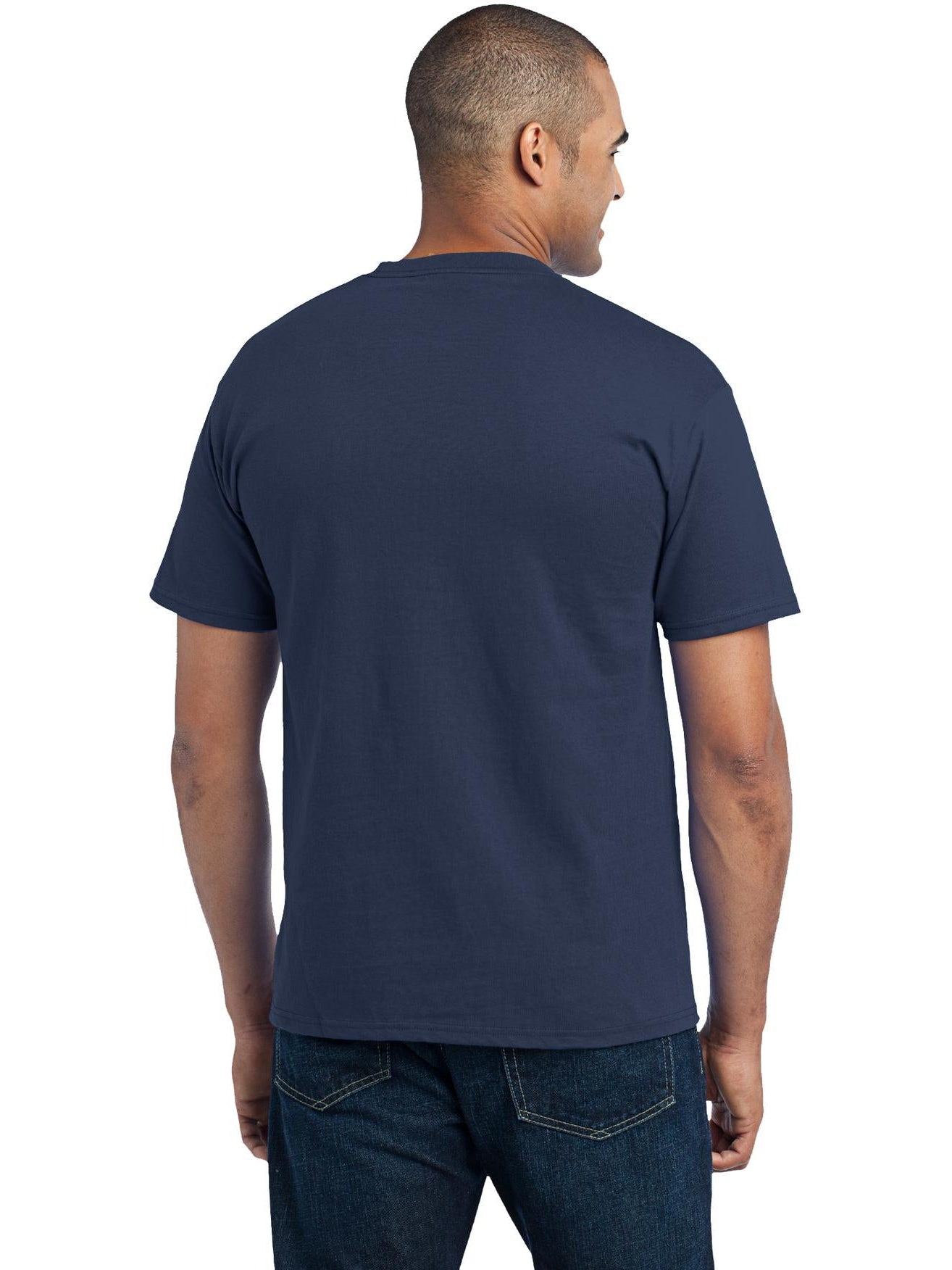 no-logo Port & Company Core Blend Pocket Tee-Regular-Port & Company-Thread Logic