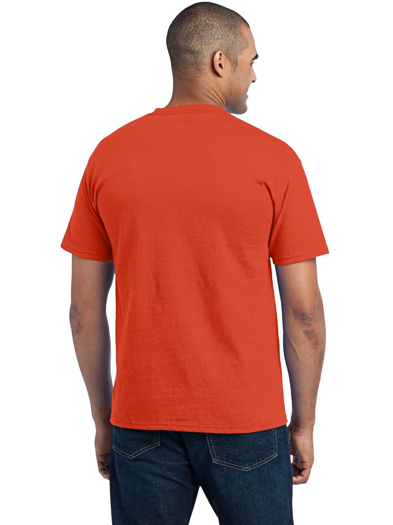 no-logo Port & Company Core Blend Pocket Tee-Regular-Port & Company-Thread Logic