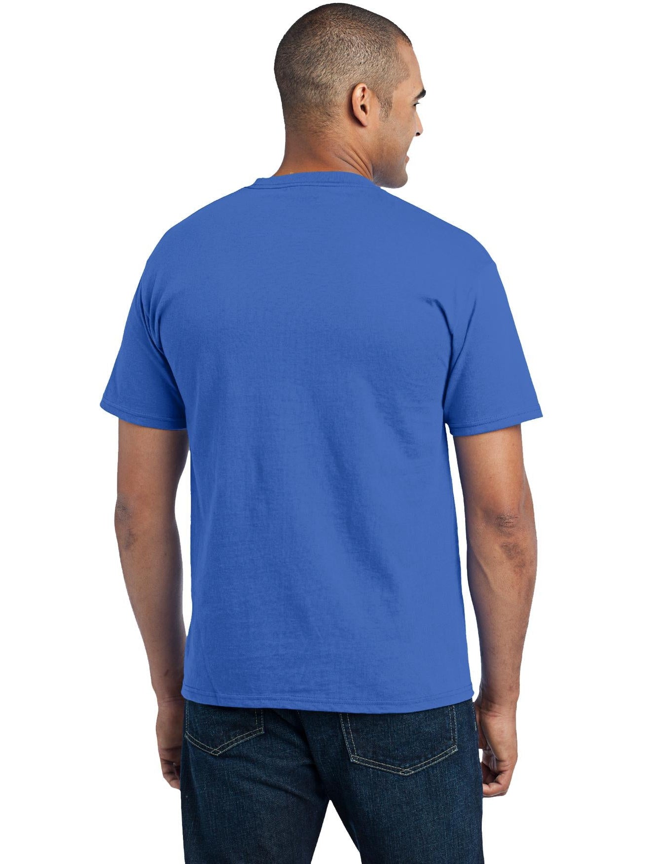 no-logo Port & Company Core Blend Pocket Tee-Regular-Port & Company-Thread Logic