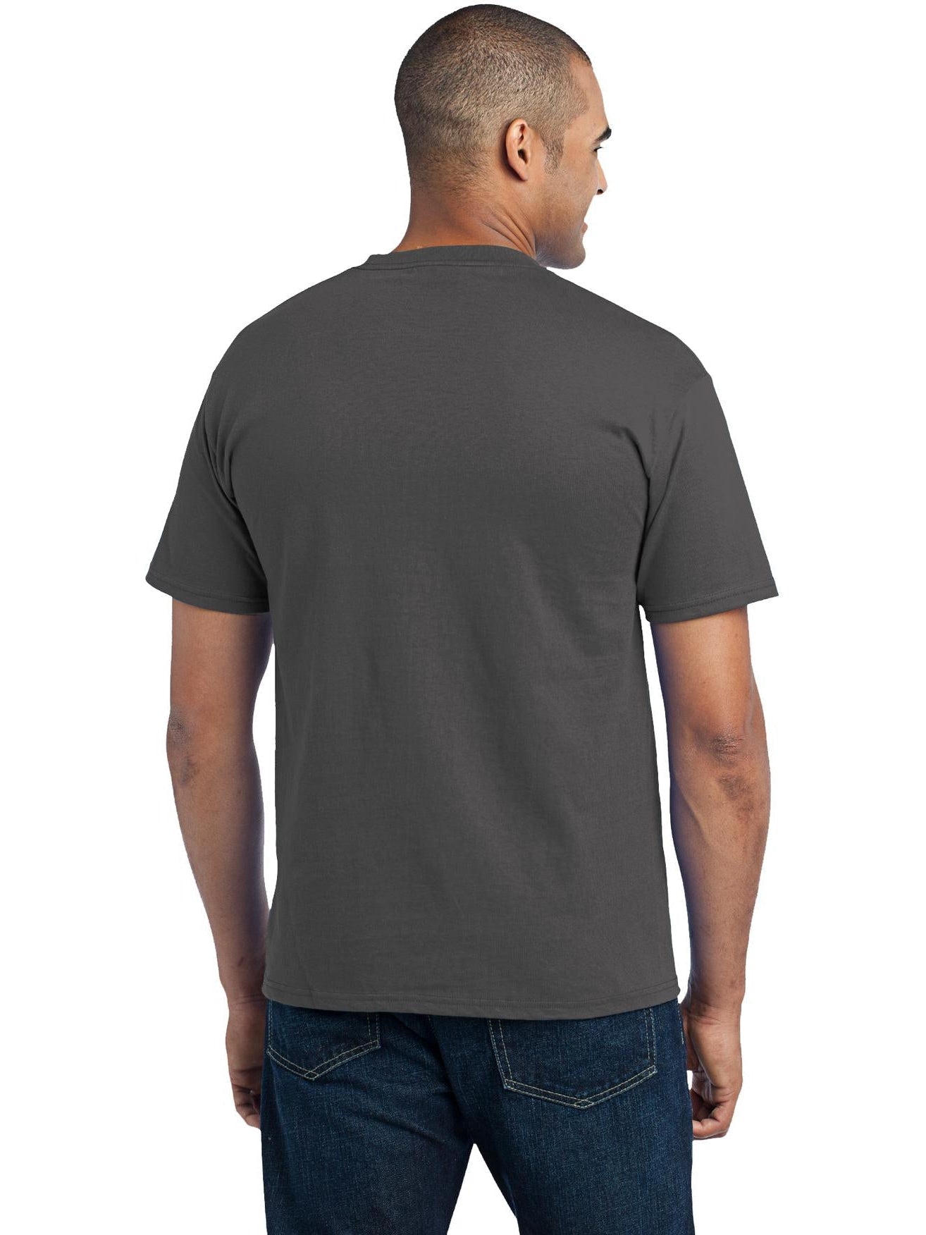 no-logo Port & Company Core Blend Pocket Tee-Regular-Port & Company-Thread Logic
