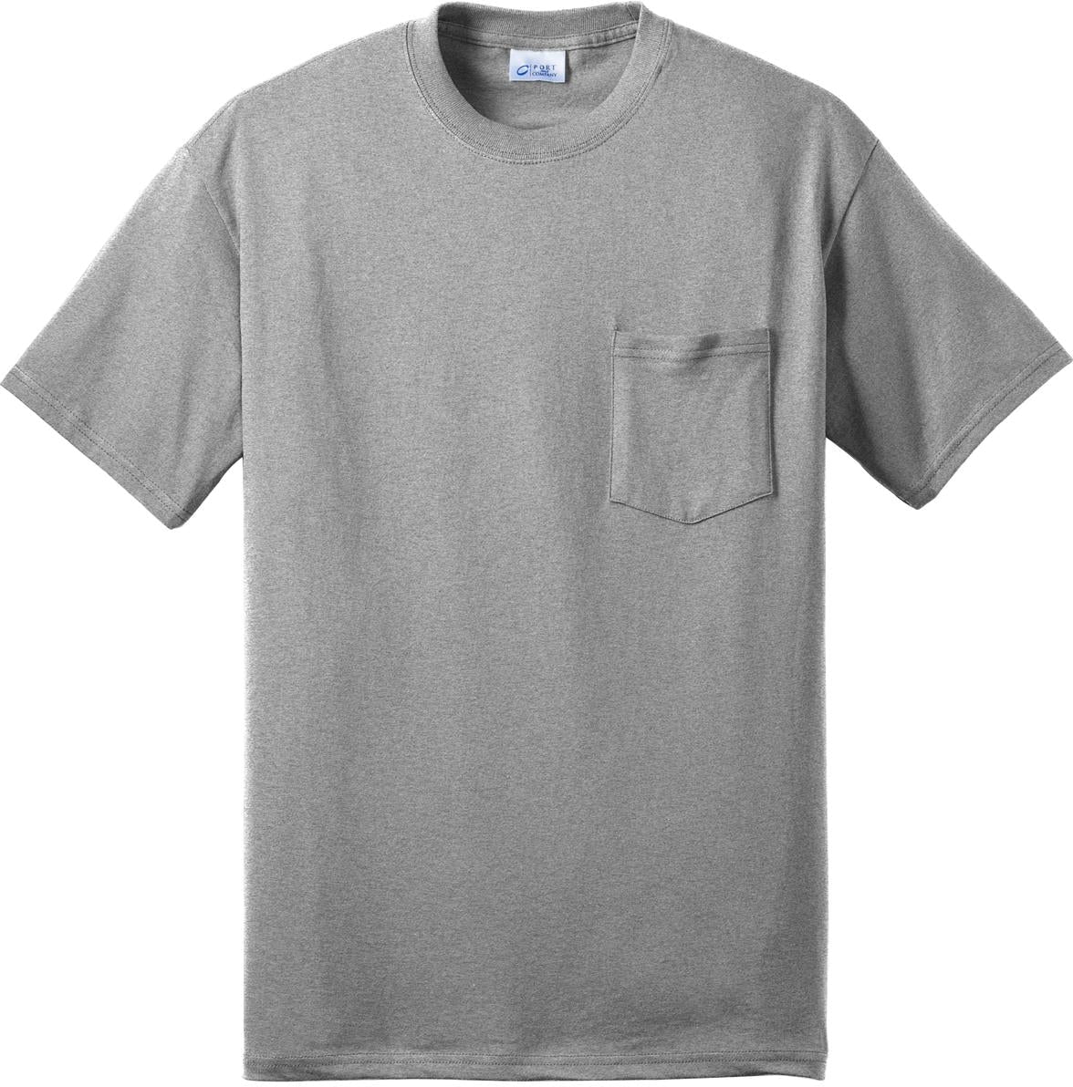 Port & Company Core Blend Pocket Tee-Regular-Port & Company-Athletic Heather-S-Thread Logic