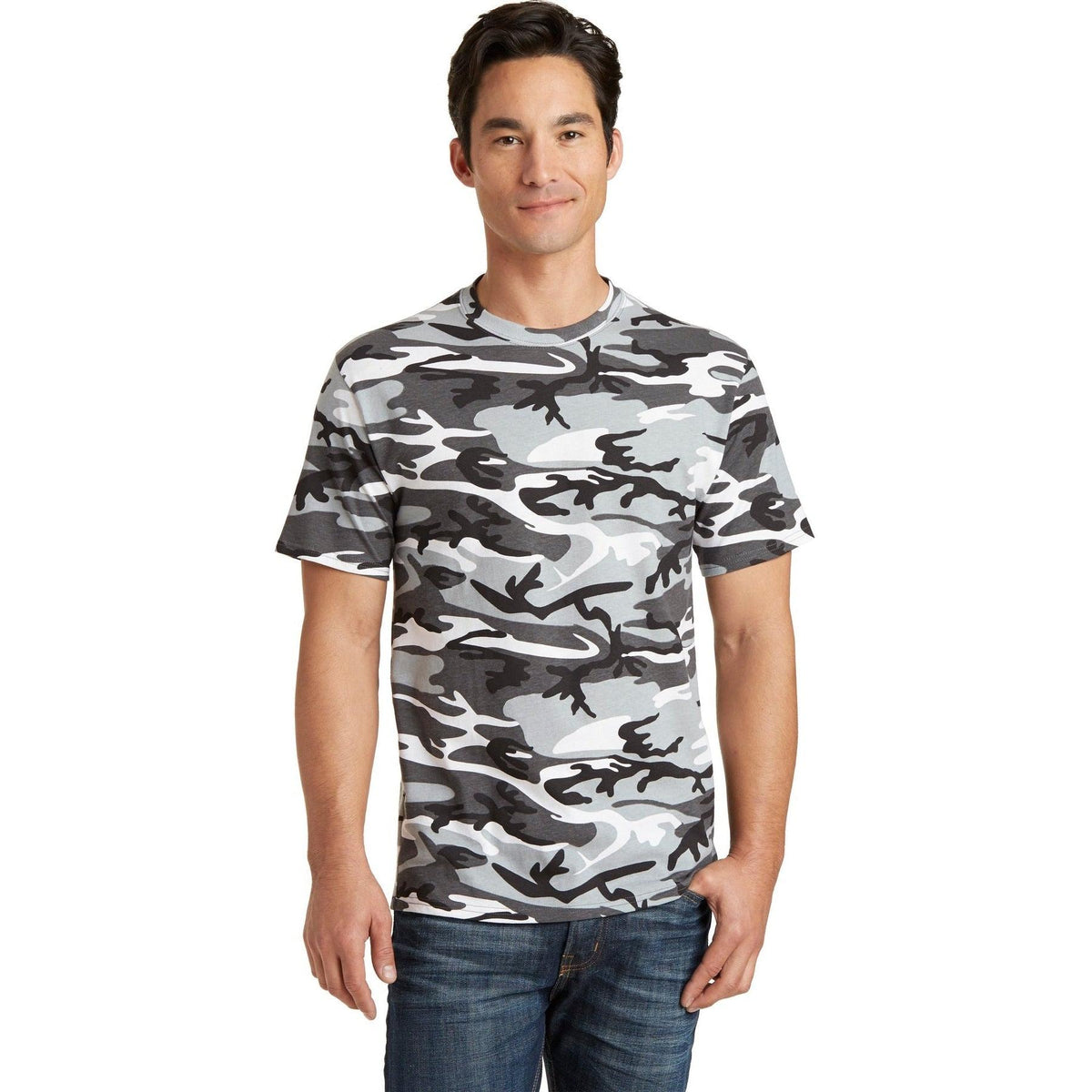 no-logo Port & Company Core Cotton Camo Tee-Regular-Port & Company-Thread Logic