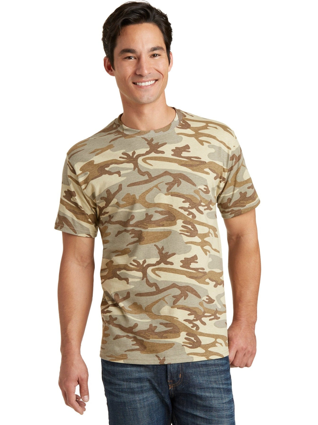 no-logo Port & Company Core Cotton Camo Tee-Regular-Port & Company-Thread Logic
