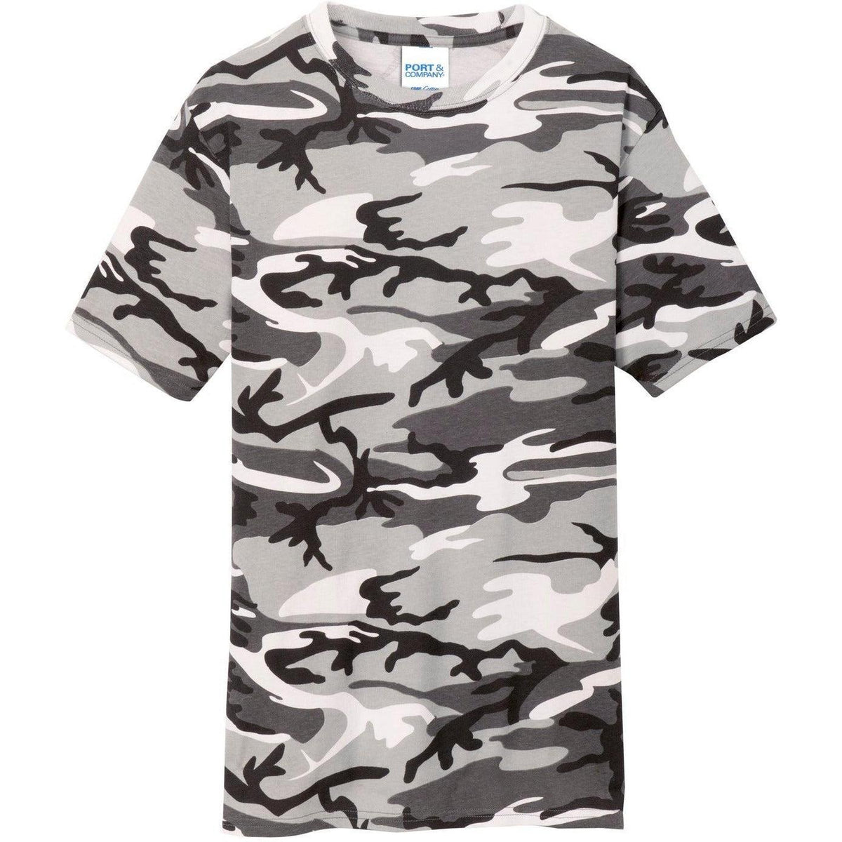 logo-left Port & Company Core Cotton Camo Tee
