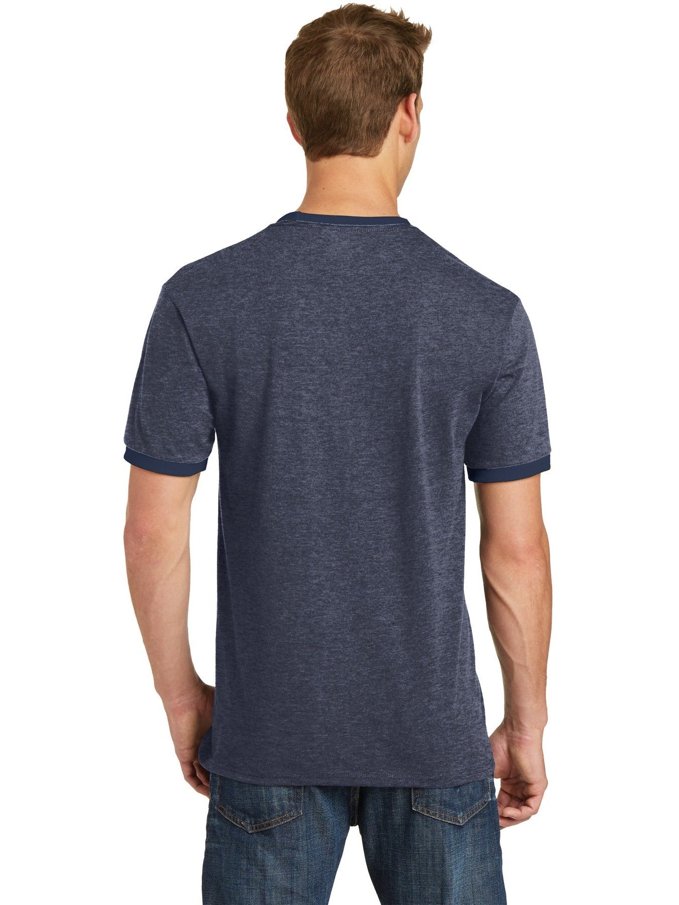 no-logo Port & Company Core Cotton Ringer Tee-Regular-Port & Company-Thread Logic