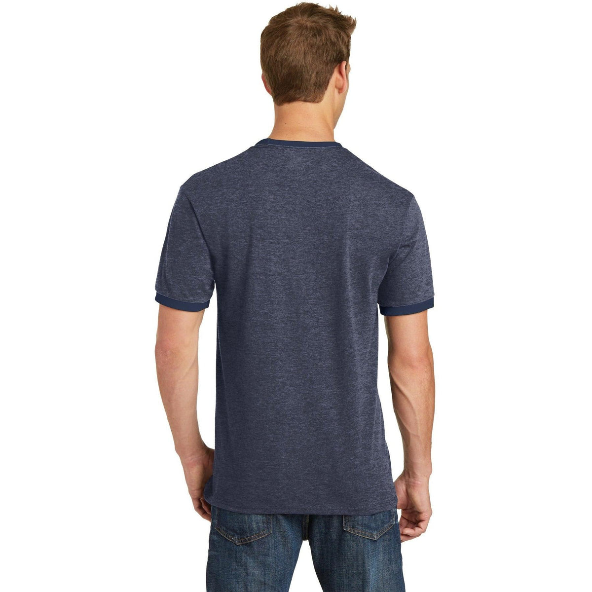 no-logo Port & Company Core Cotton Ringer Tee-Regular-Port & Company-Thread Logic
