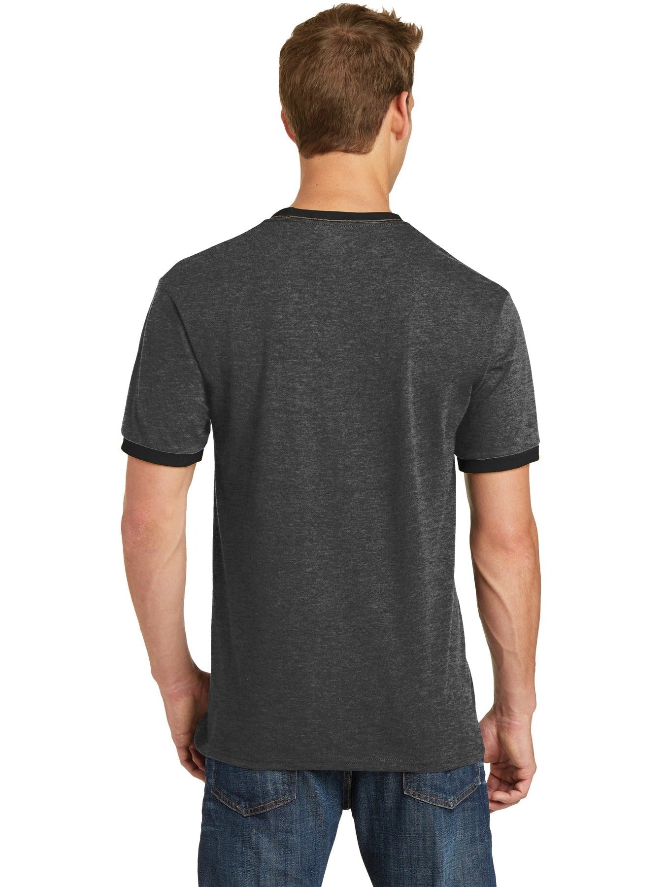 no-logo Port & Company Core Cotton Ringer Tee-Regular-Port & Company-Thread Logic