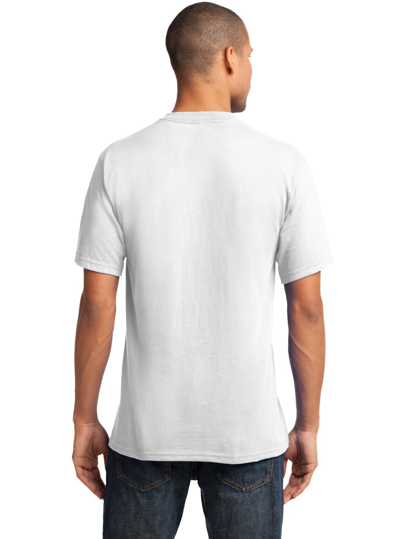 no-logo Port & Company Core Cotton V-Neck Tee-Regular-Port & Company-Thread Logic