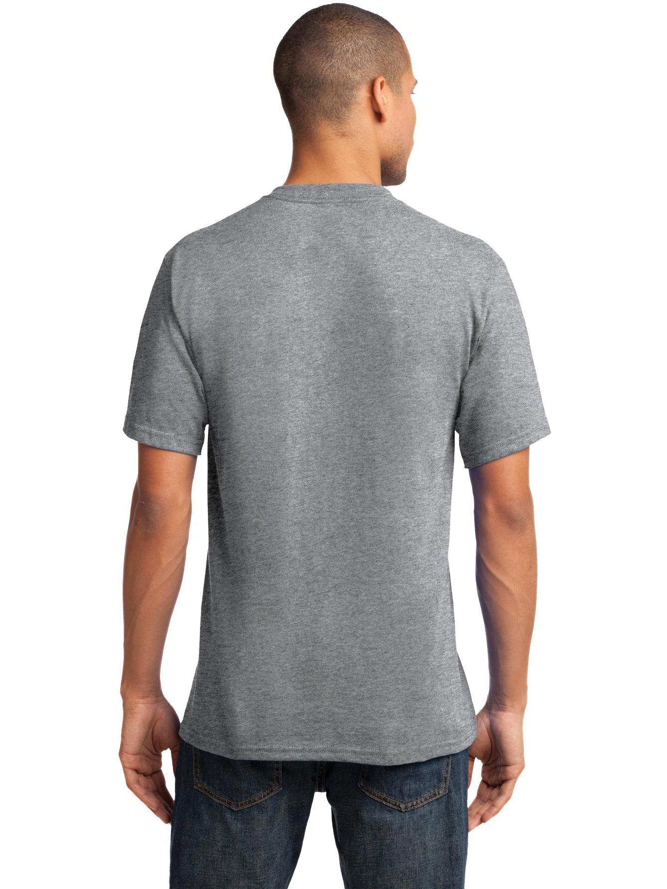 no-logo Port & Company Core Cotton V-Neck Tee-Regular-Port & Company-Thread Logic