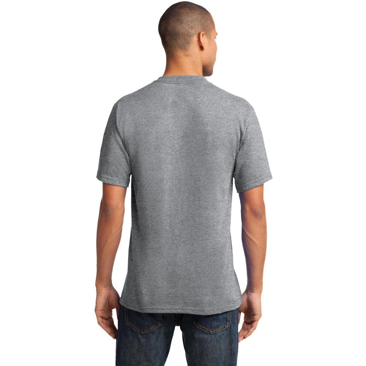 no-logo Port & Company Core Cotton V-Neck Tee-Regular-Port & Company-Thread Logic