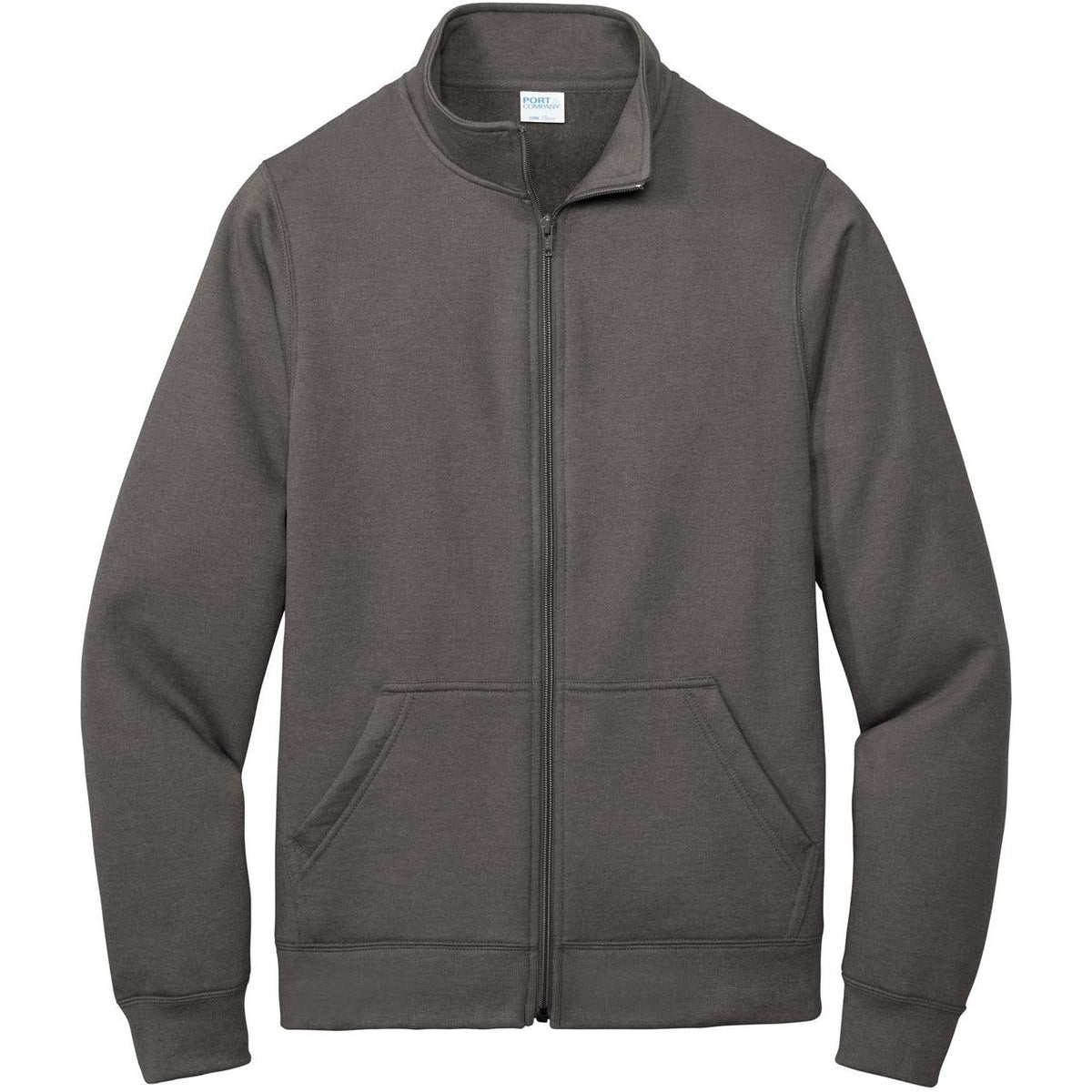 no-logo Port & Company Core Fleece Cadet Full-Zip Sweatshirt