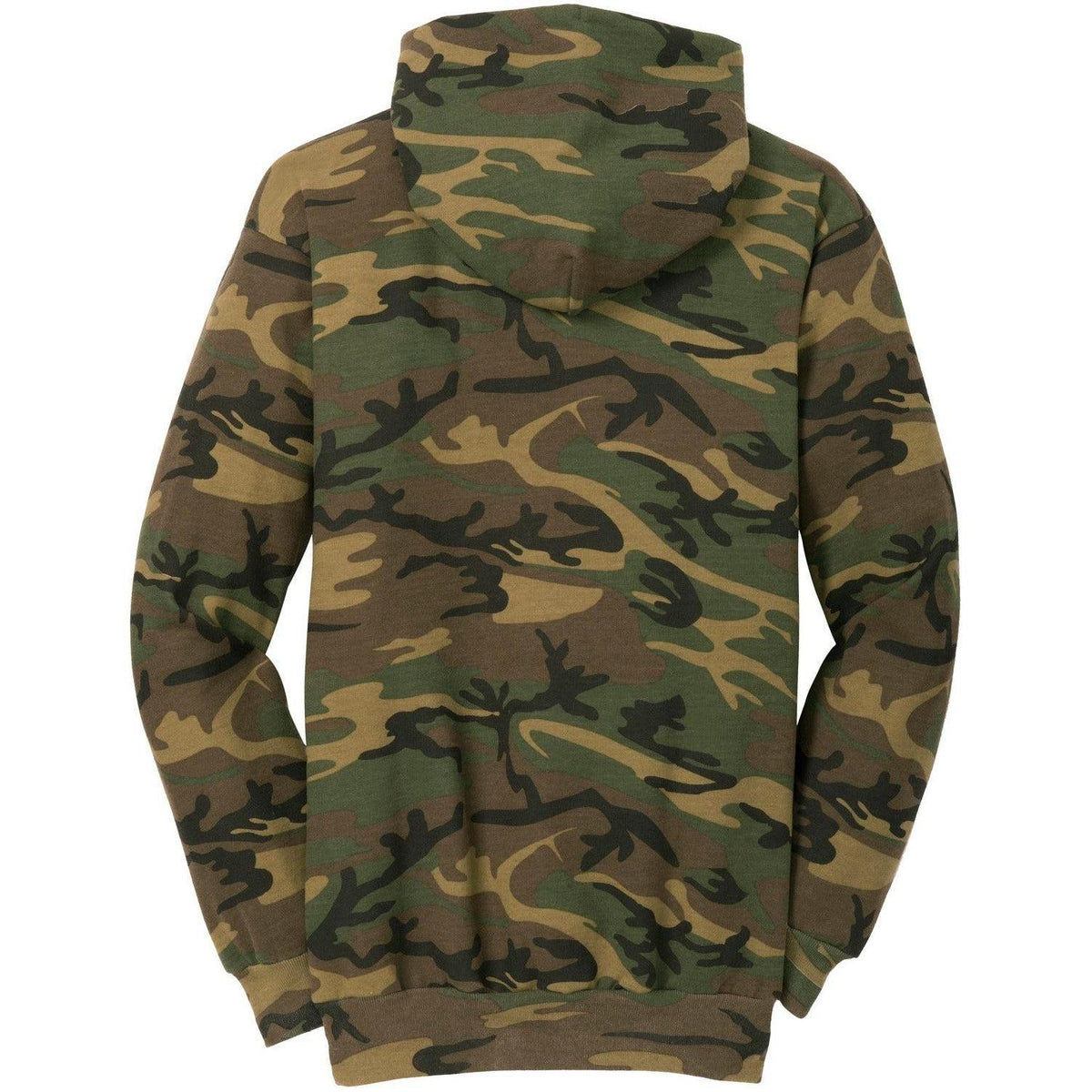 no-logo Port & Company Core Fleece Camo Pullover Hooded Sweatshirt-Hoodies-Port & Company-Thread Logic