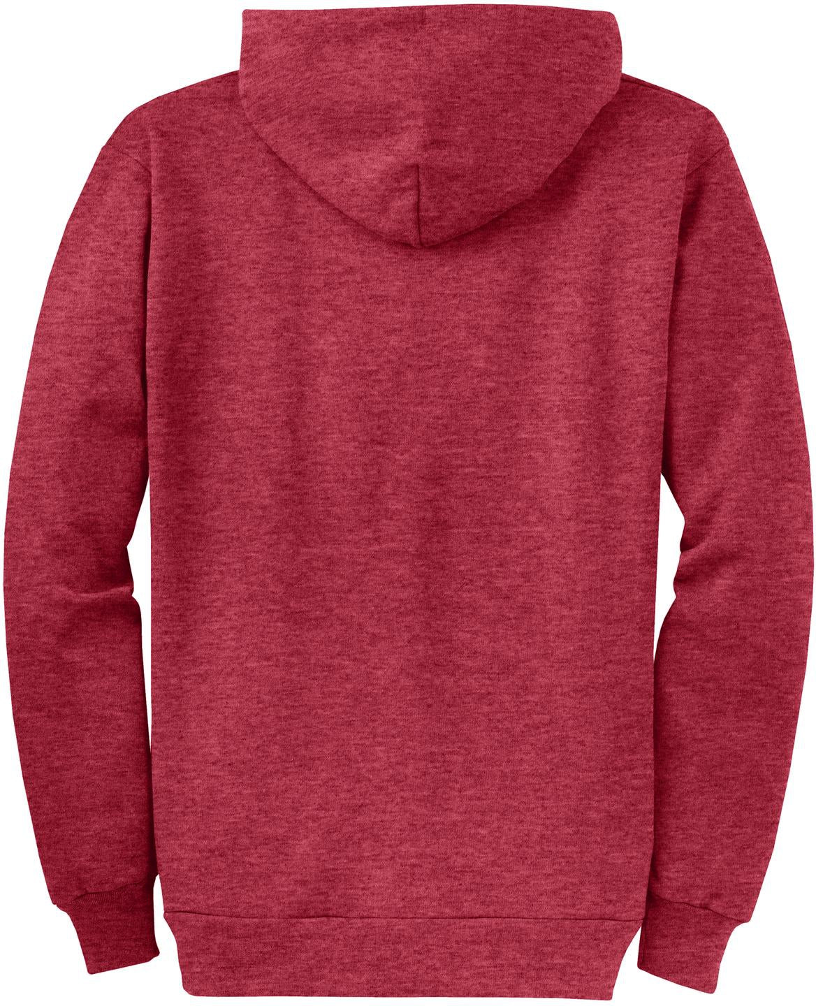 no-logo Port & Company Core Fleece Full-Zip Hooded Sweatshirt-Regular-Port & Company-Thread Logic