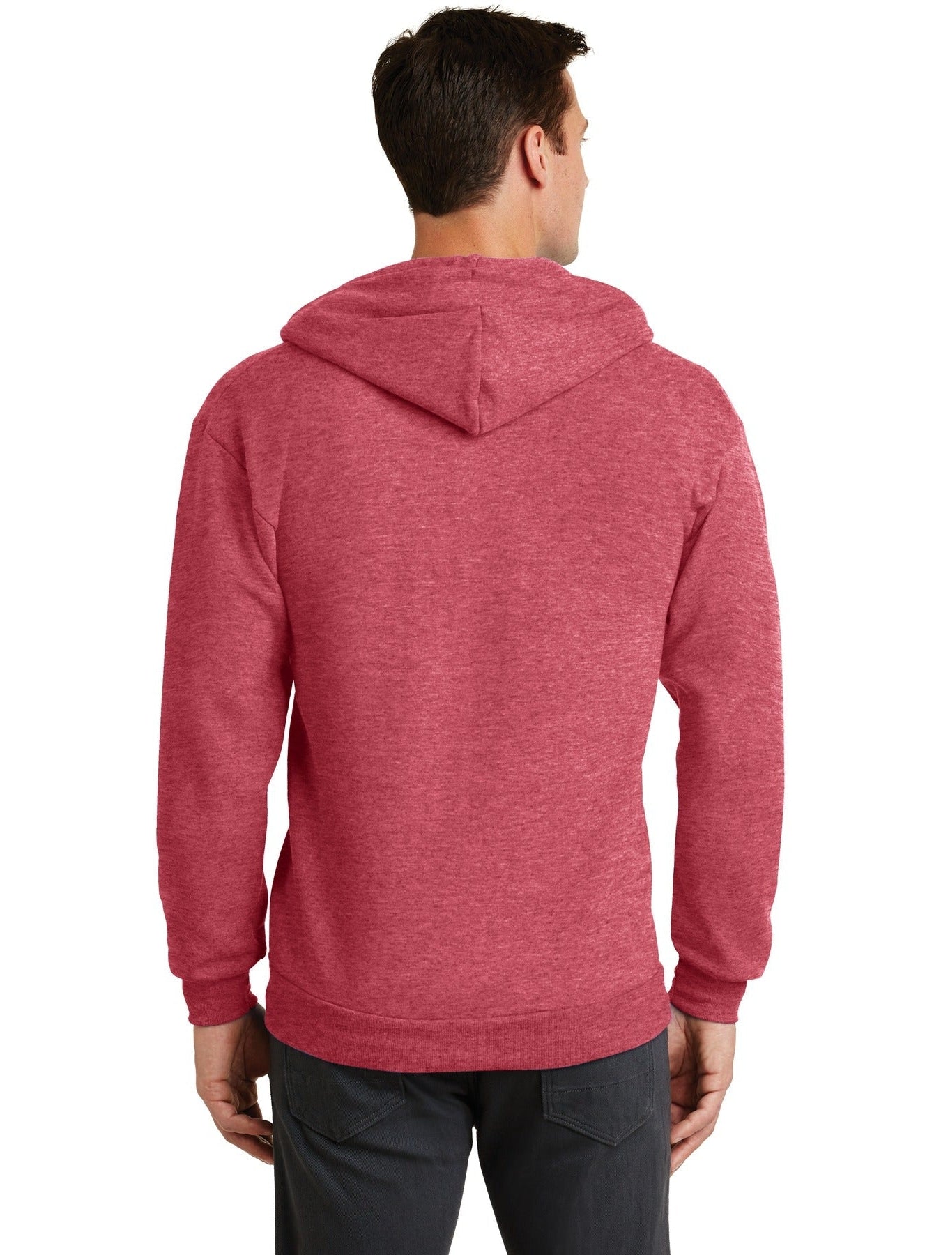 no-logo Port & Company Core Fleece Full-Zip Hooded Sweatshirt-Regular-Port & Company-Thread Logic