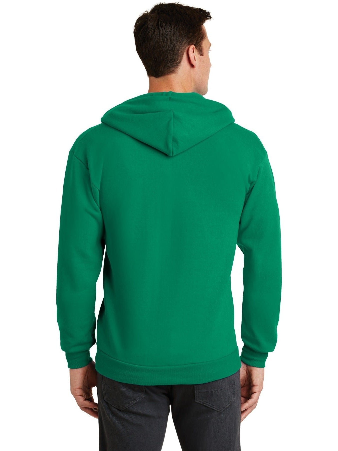 no-logo Port & Company Core Fleece Full-Zip Hooded Sweatshirt-Regular-Port & Company-Thread Logic