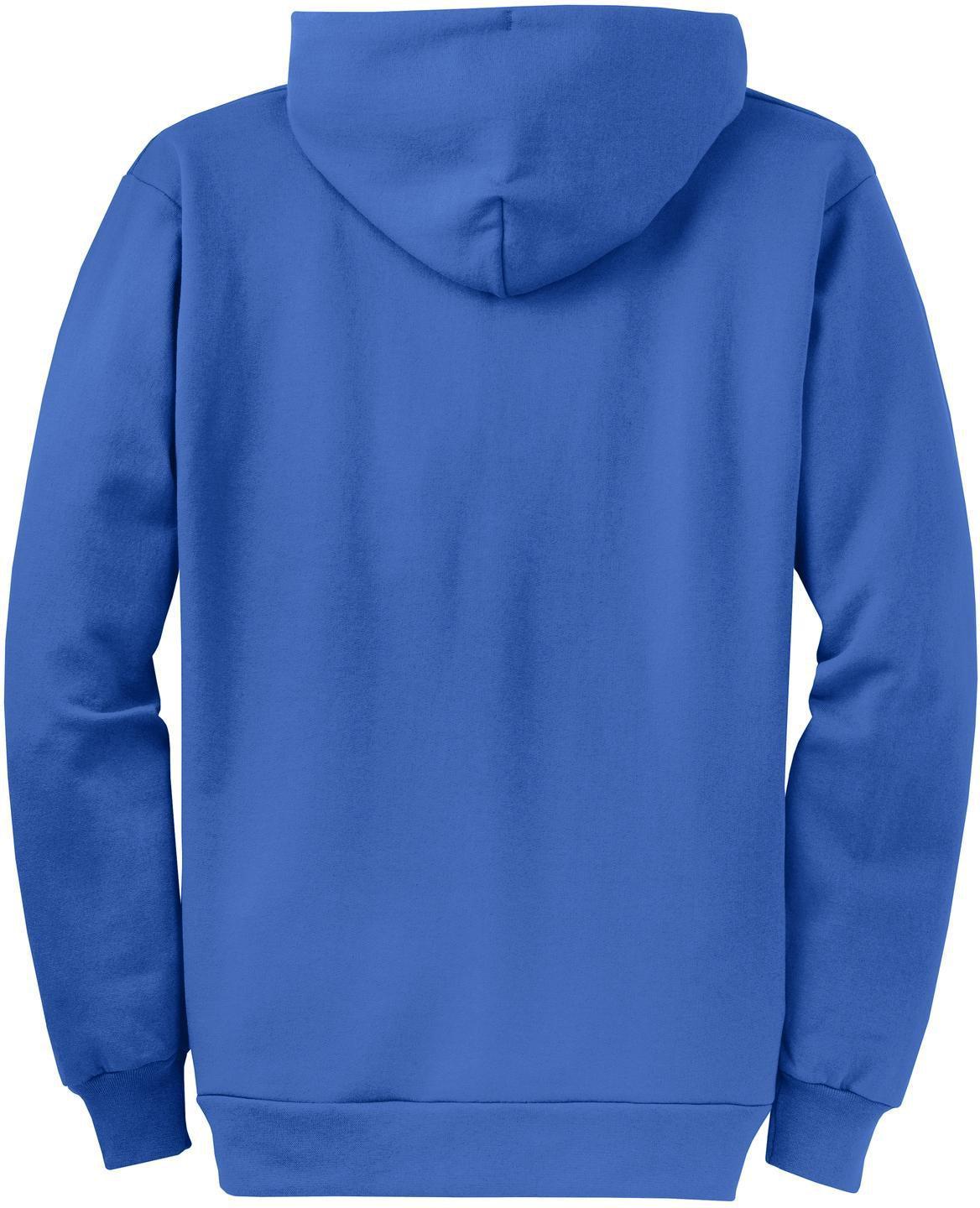no-logo Port & Company Core Fleece Full-Zip Hooded Sweatshirt-Regular-Port & Company-Thread Logic