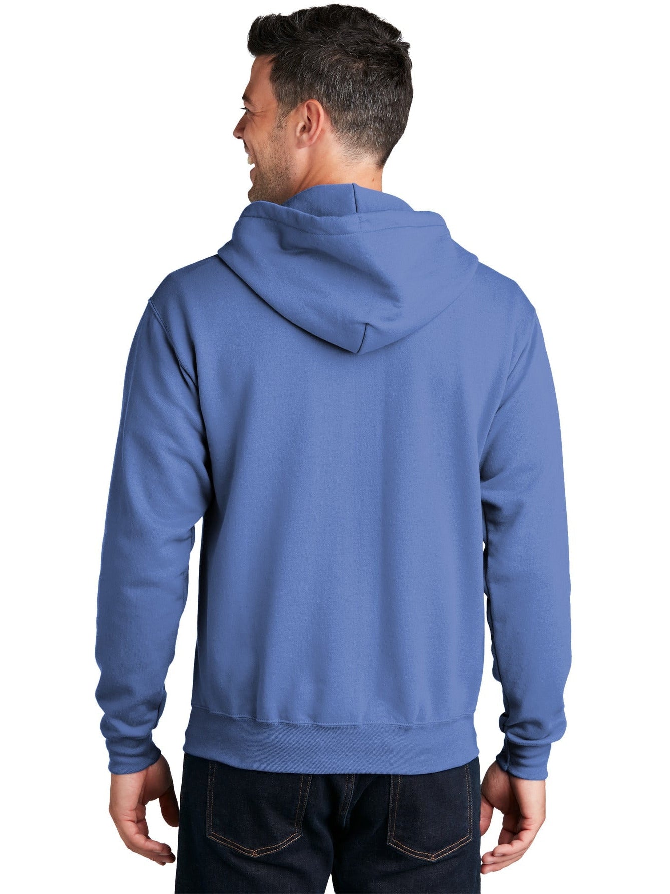 no-logo Port & Company Core Fleece Full-Zip Hooded Sweatshirt-Regular-Port & Company-Thread Logic