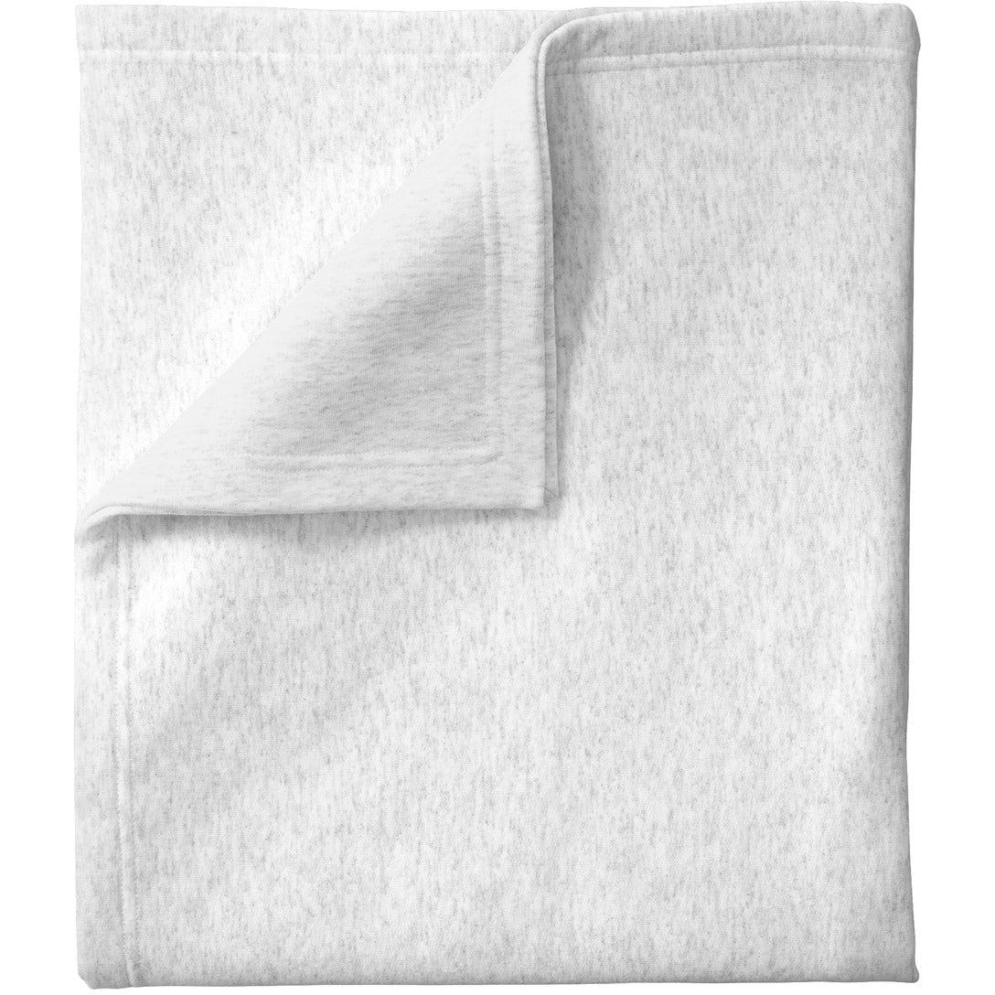 no-logo Port & Company Core Fleece Sweatshirt Blanket-Regular-Port & Company-Ash-1 Size-Thread Logic