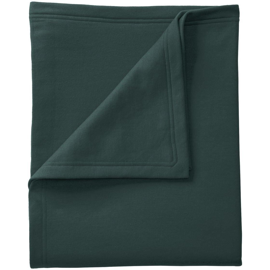 no-logo Port & Company Core Fleece Sweatshirt Blanket-Regular-Port & Company-Dark Green-1 Size-Thread Logic