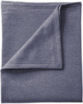 no-logo Port & Company Core Fleece Sweatshirt Blanket-Regular-Port & Company-Heather Navy-1 Size-Thread Logic