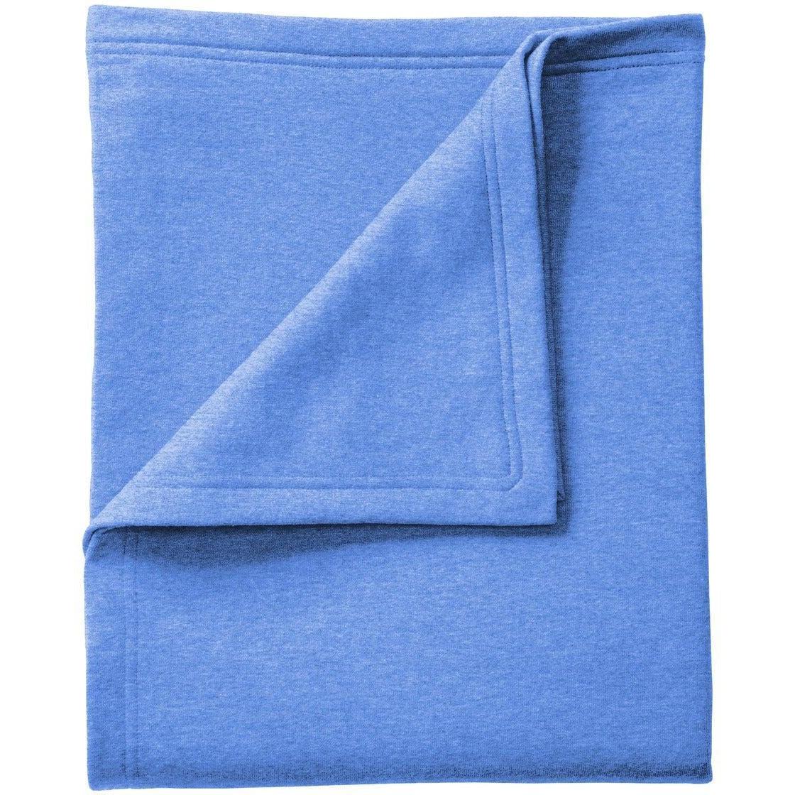 no-logo Port & Company Core Fleece Sweatshirt Blanket-Regular-Port & Company-Heather Royal-1 Size-Thread Logic