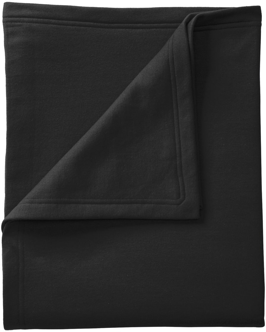 no-logo Port & Company Core Fleece Sweatshirt Blanket-Regular-Port & Company-Jet Black-1 Size-Thread Logic
