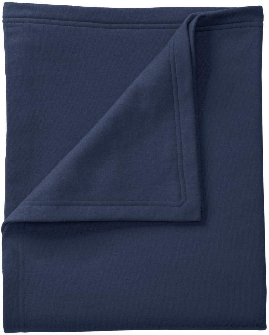 no-logo Port & Company Core Fleece Sweatshirt Blanket-Regular-Port & Company-Navy-1 Size-Thread Logic