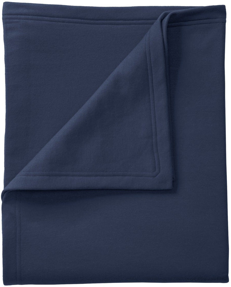 no-logo Port & Company Core Fleece Sweatshirt Blanket-Regular-Port & Company-Navy-1 Size-Thread Logic