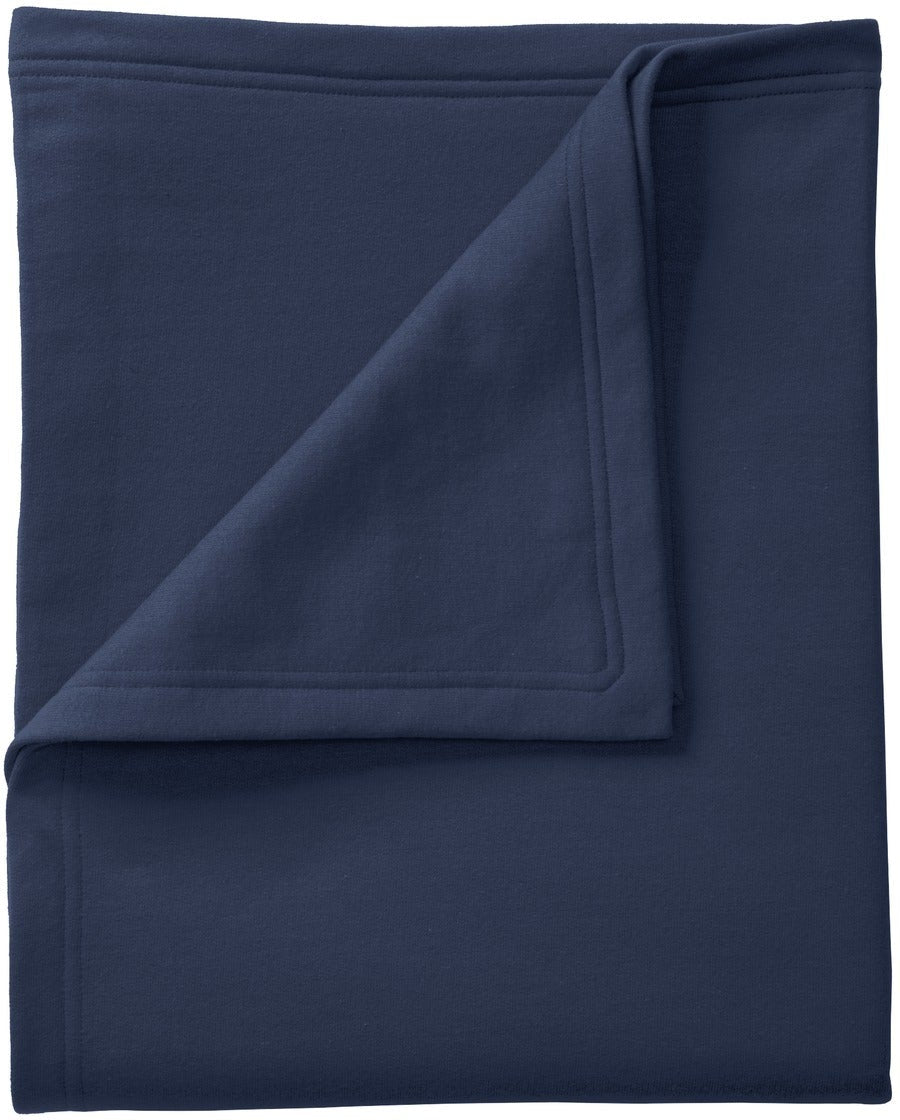 no-logo Port & Company Core Fleece Sweatshirt Blanket-Regular-Port & Company-Navy-1 Size-Thread Logic