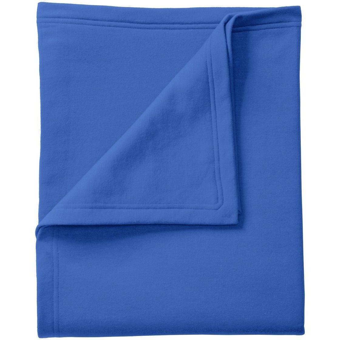 no-logo Port & Company Core Fleece Sweatshirt Blanket-Regular-Port & Company-Royal-1 Size-Thread Logic