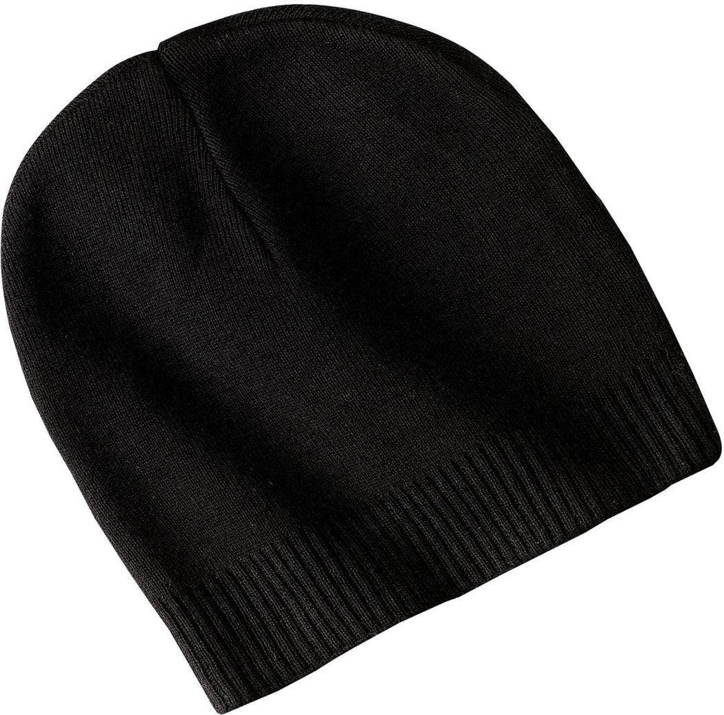 no-logo Port & Company Cotton Beanie-Regular-Port & Company-Black-OSFA-Thread Logic