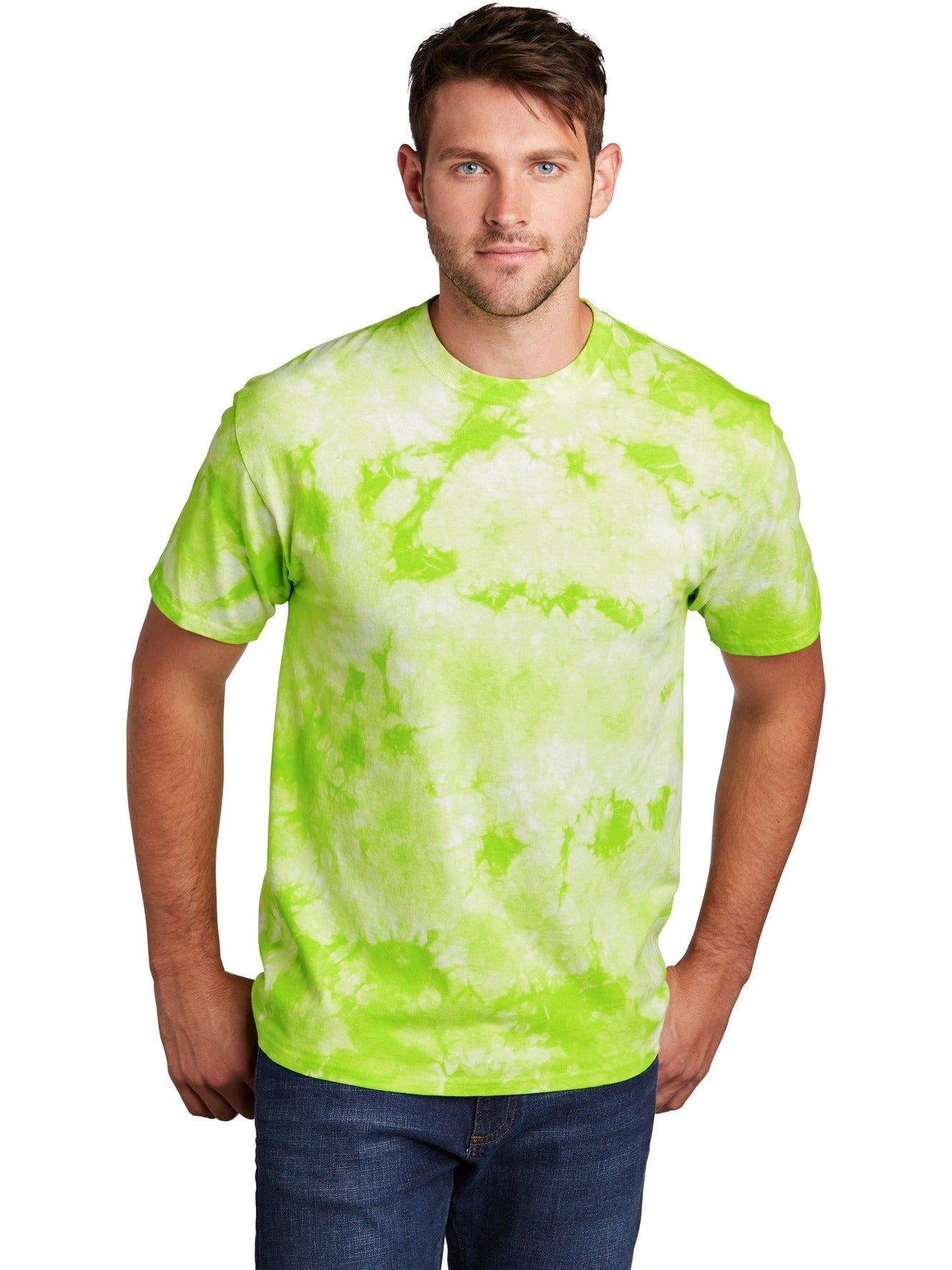 no-logo Port & Company Crystal Tie-Dye Tee-Regular-Port & Company-Thread Logic