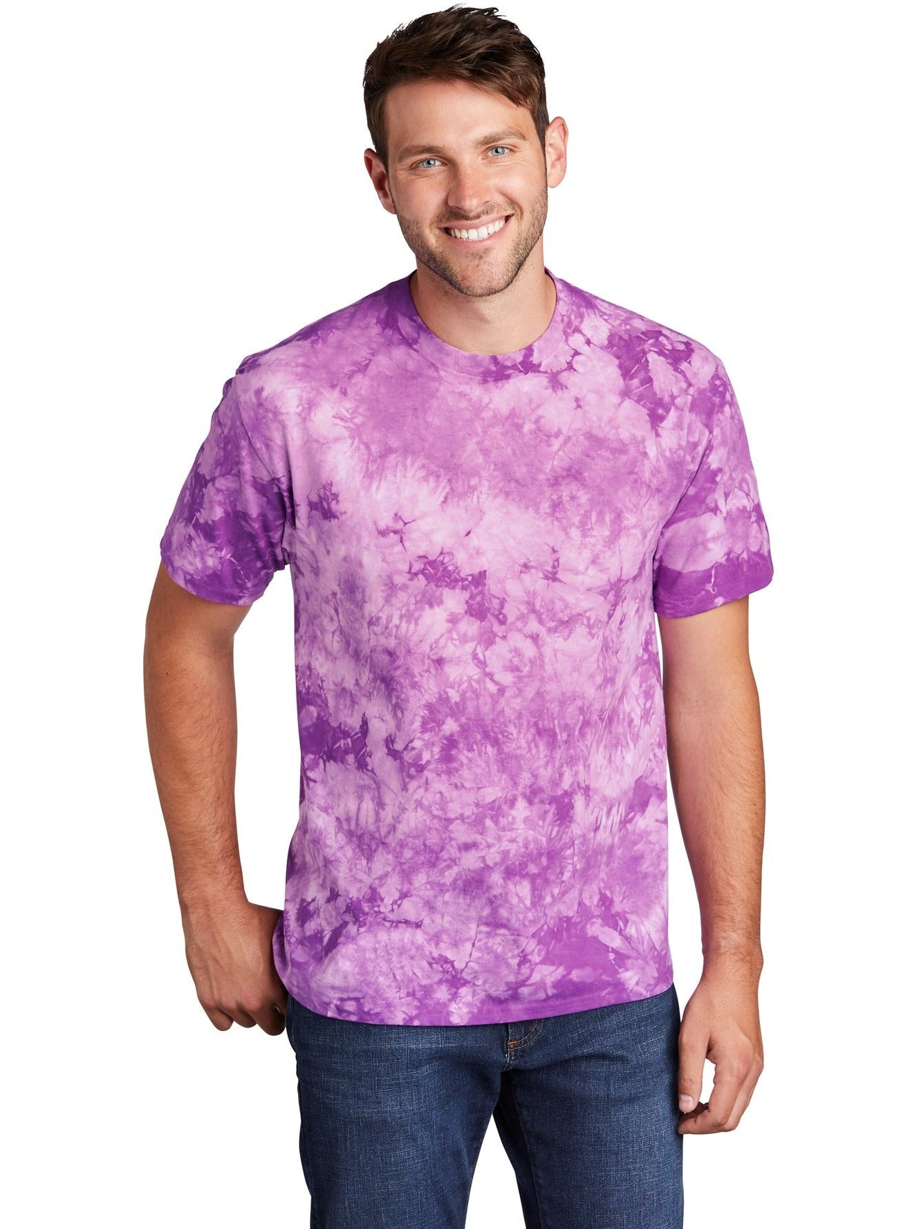 no-logo Port & Company Crystal Tie-Dye Tee-Regular-Port & Company-Thread Logic