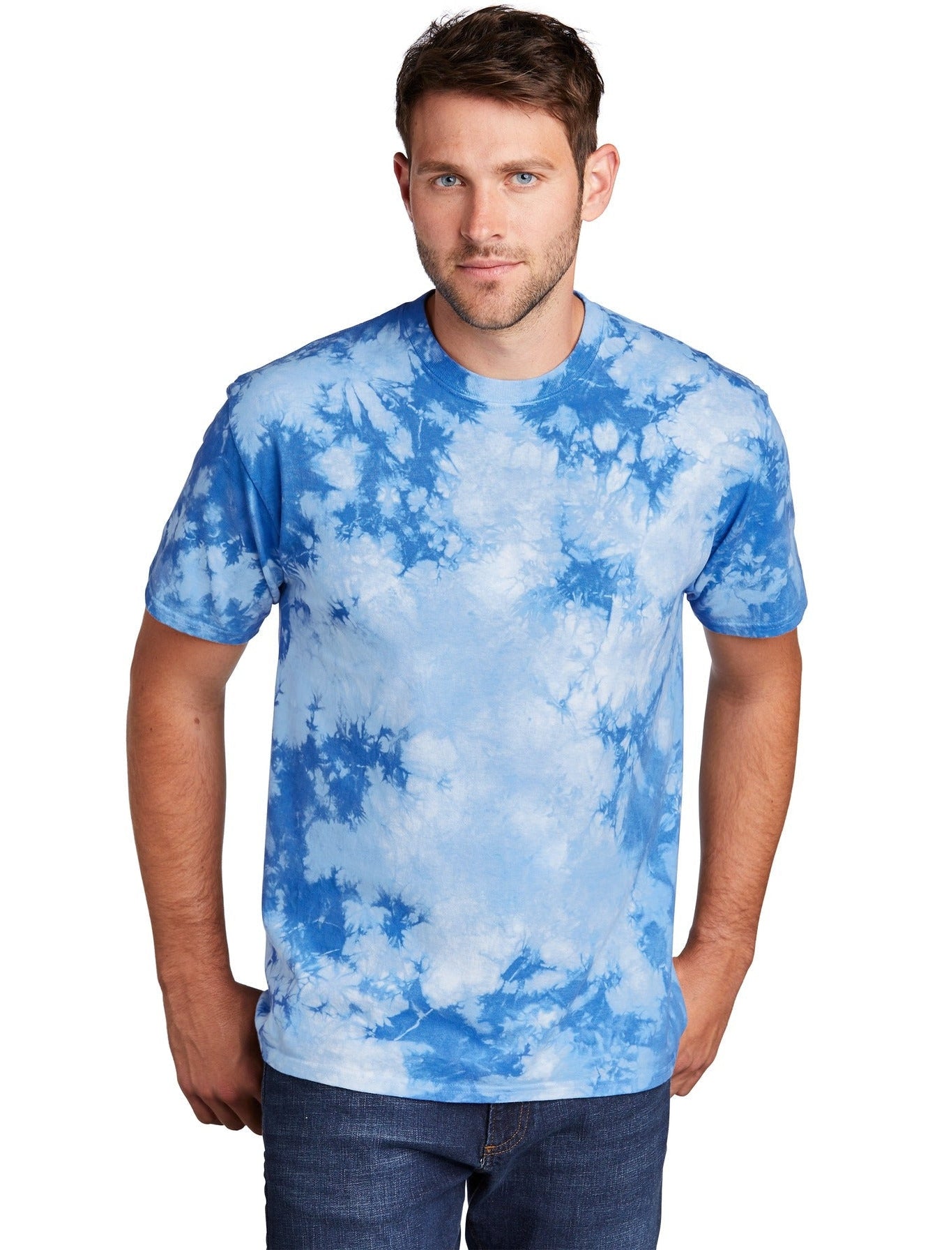 no-logo Port & Company Crystal Tie-Dye Tee-Regular-Port & Company-Thread Logic