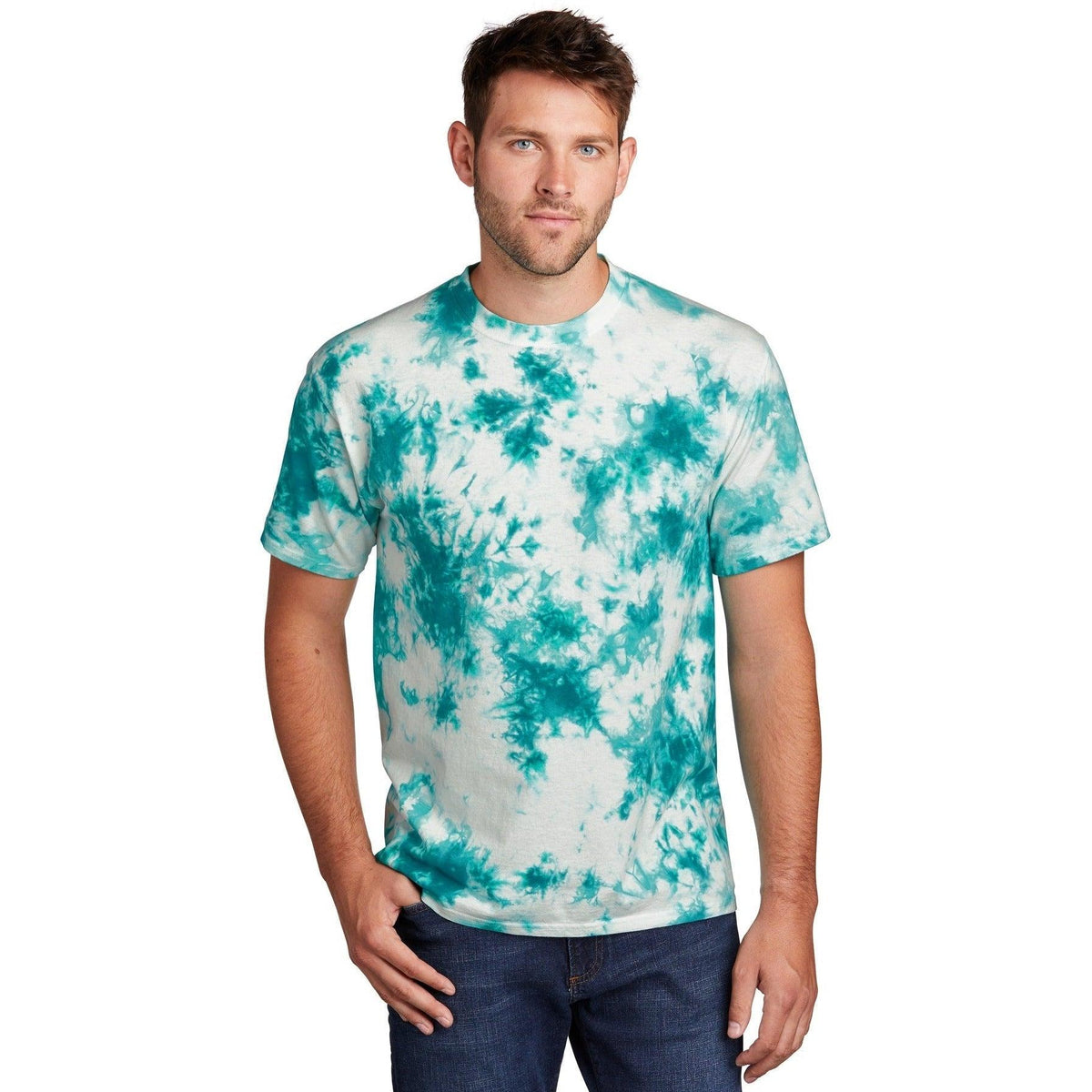 no-logo Port & Company Crystal Tie-Dye Tee-Regular-Port & Company-Thread Logic