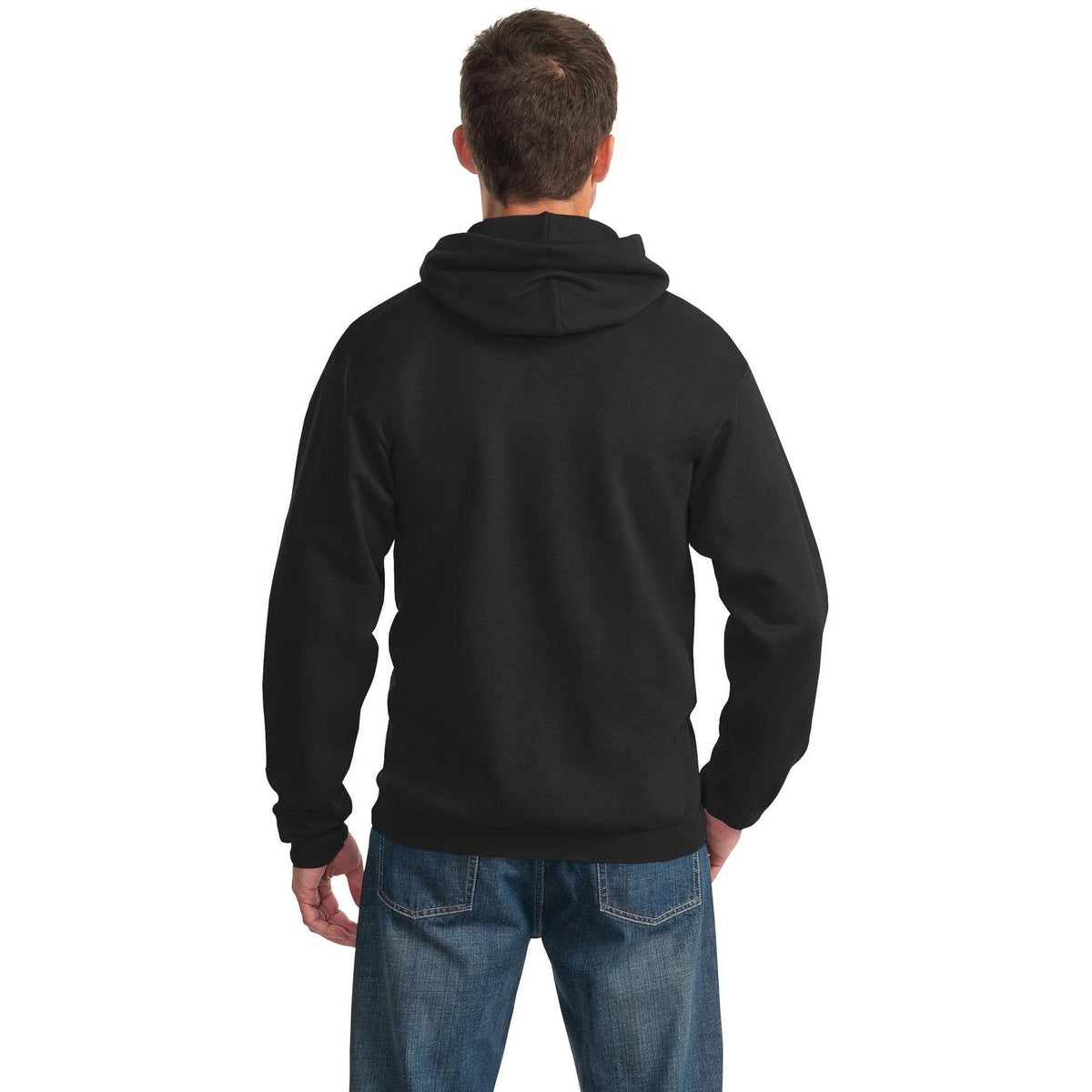 no-logo Port & Company Essential Fleece Pullover Hooded Sweatshirt-Hoodies-Port & Company-Thread Logic