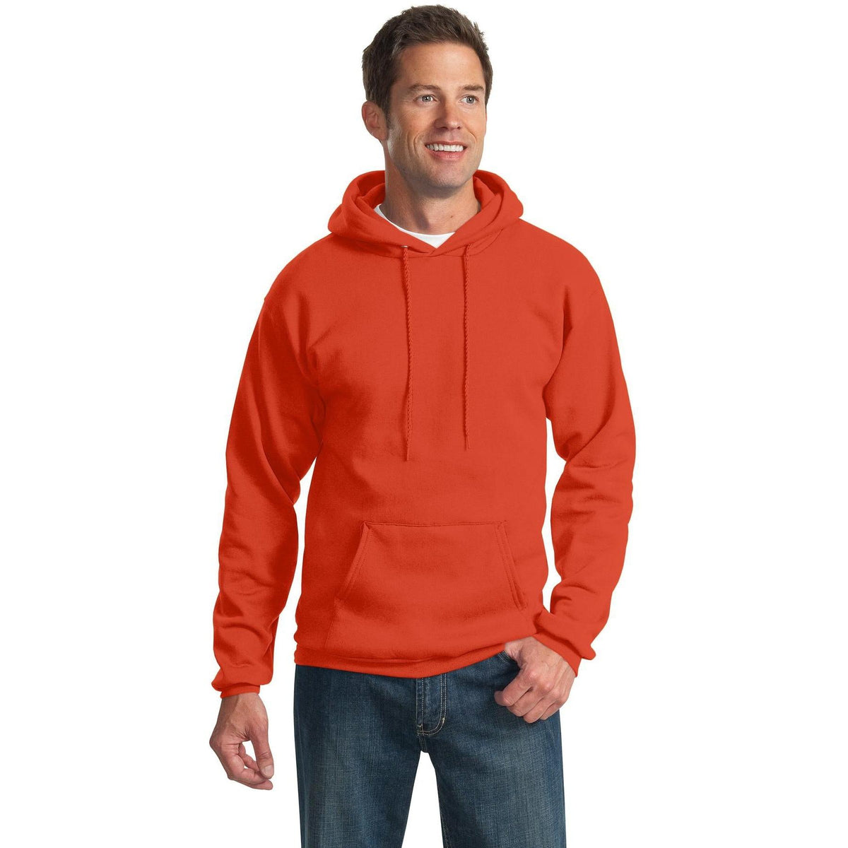 no-logo Port & Company Essential Fleece Pullover Hooded Sweatshirt-Hoodies-Port & Company-Thread Logic