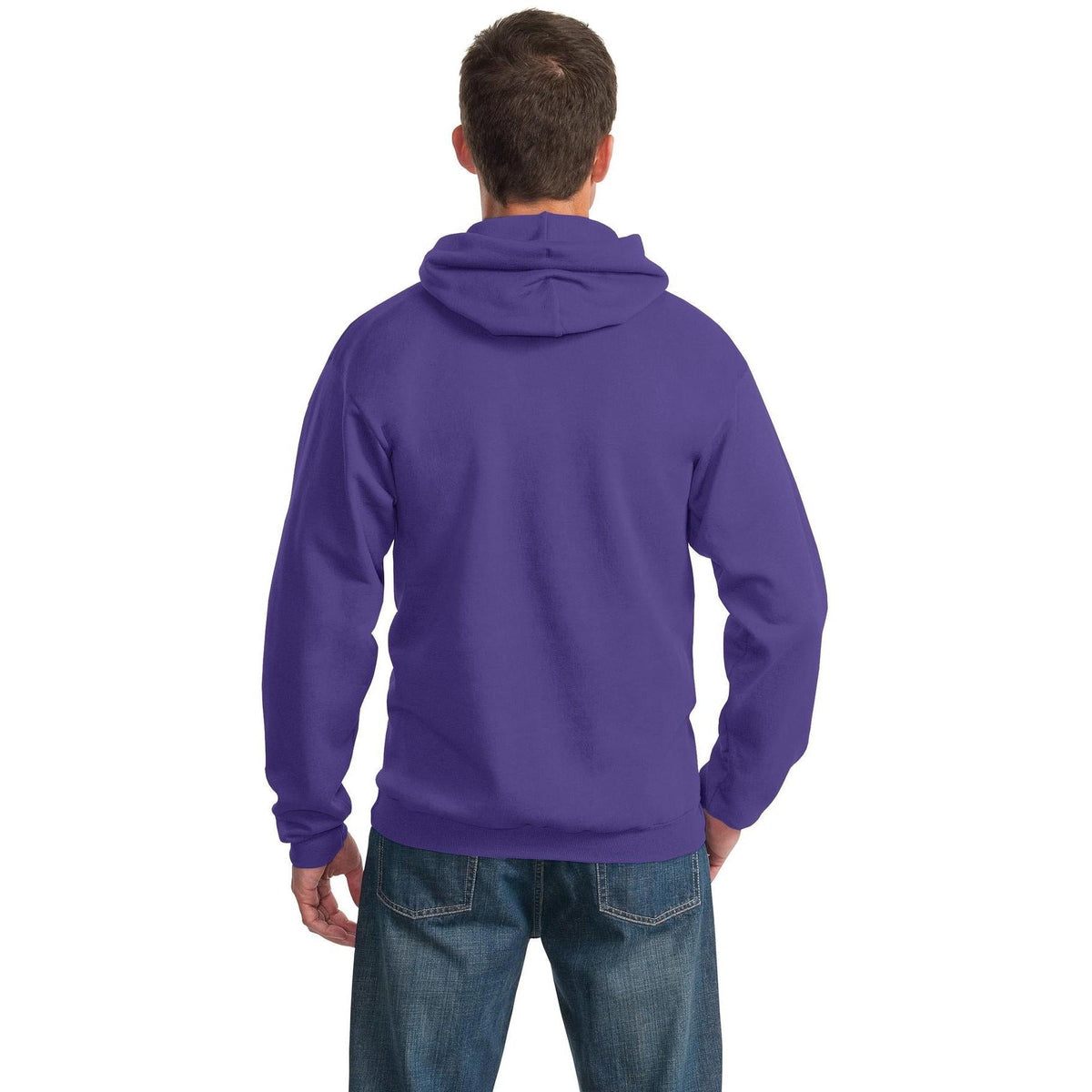 no-logo Port & Company Essential Fleece Pullover Hooded Sweatshirt-Hoodies-Port & Company-Thread Logic