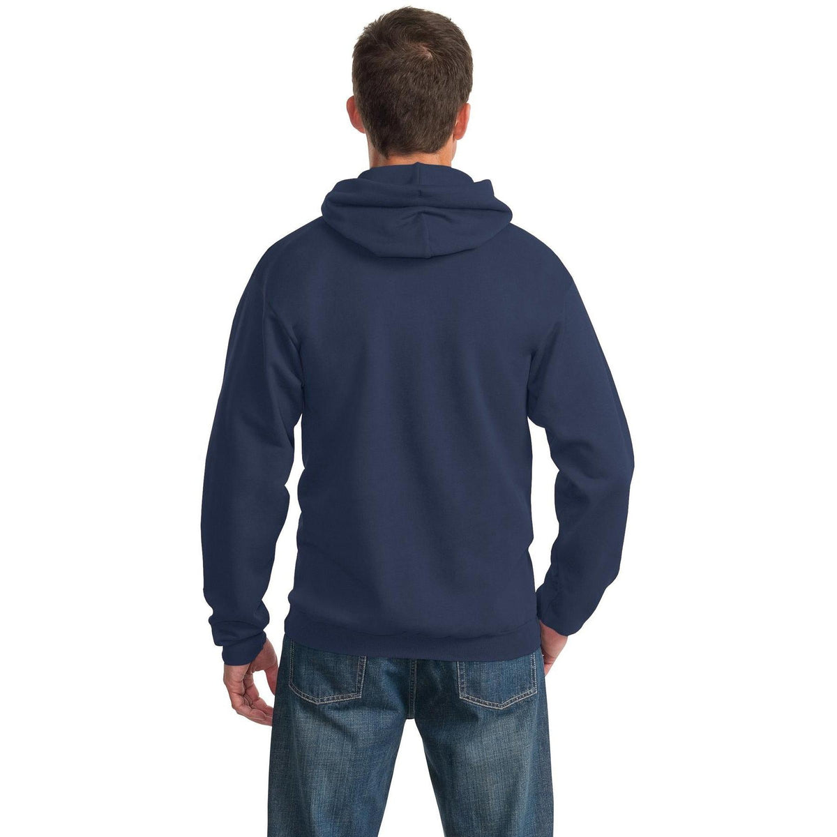 no-logo Port & Company Essential Fleece Pullover Hooded Sweatshirt-Hoodies-Port & Company-Thread Logic